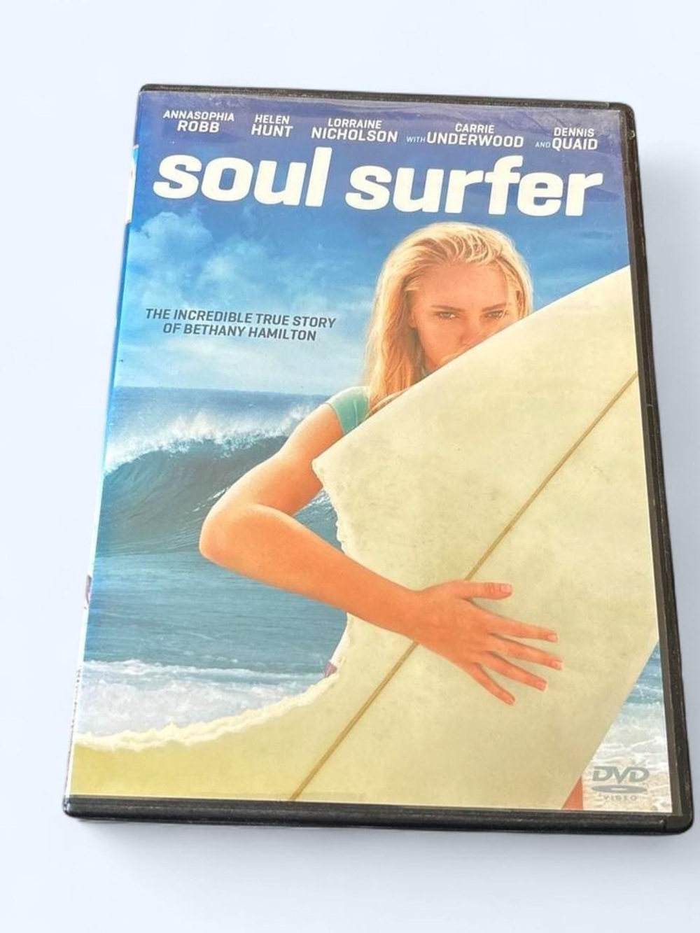 Soul Surfer (Blue Cover) DVD - Inspirational Drama